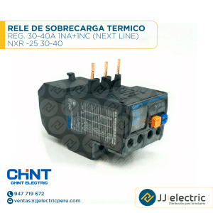 Rele De Sobrecarga Termico Reg. 30-40A 1Na+1Nc (Next Line) / NXR -25 30-40 - CHINT
