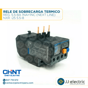 Rele De Sobrecarga Termico Reg. 5.5-8A 1Na+1Nc (Next Line) / NXR -25 5.5-8 - CHINT