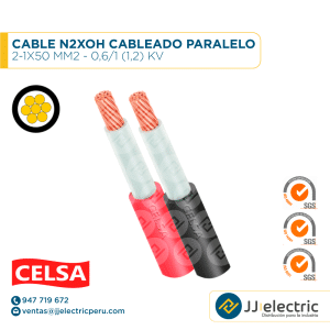 CABLE N2XOH CABLEADO PARALELO 2-1X50 MM2 - 0,6/1 (1,2) KV - CELSA
