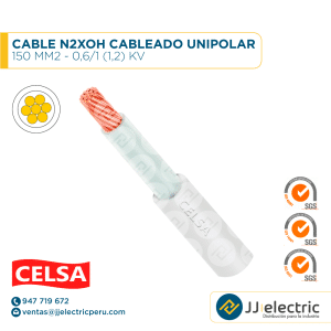 CABLE N2XOH CABLEADO UNIPOLAR 150 MM2 - 0,6/1 (1,2) KV - CELSA