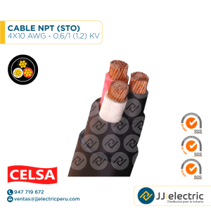 CABLE NPT (STO) 4X10 AWG - 0,6/1 (1,2) KV - CELSA