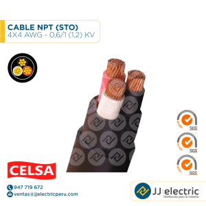 CABLE NPT (STO) 4X4 AWG - 0,6/1 (1,2) KV - CELSA