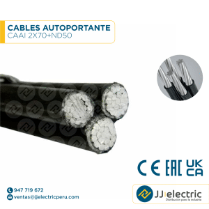 CABLES AUTOPORTANTE CAAI 2X70+ND50