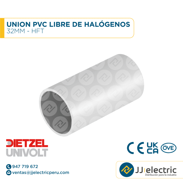 UNION PVC LIBRE DE HALÓGENOS 32MM - HFT - DIETZEL UNIVOLT