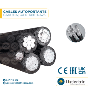 CABLES AUTOPORTANTE CAAI (NA) 3X16+1x16+NA25