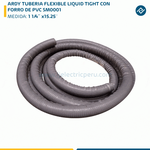 ARDY TUBERIA FLEXIBLE LIQUID TIGHT CON FORRO DE PVC 1 1/4¨ x15.25 SM0001
