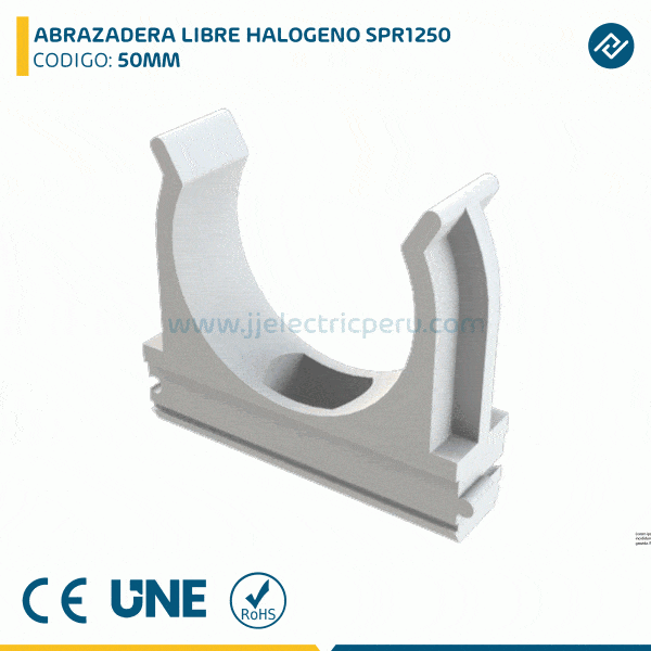 ABRAZADERA LIBRE HALOGENO SPR1250 50MM