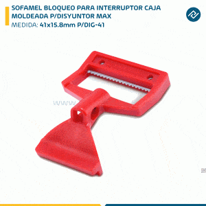 SOFAMEL BLOQUEO PARA INTERRUPTOR CAJA MOLDEADA P/DISYUNTOR MAX 41x15.8mm P/DIG-41