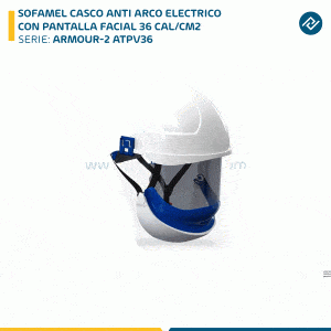 SOFAMEL CASCO ANTI ARCO ELECTRICO CON PANTALLA FACIAL 36 CAL/CM2 ARMOUR-2 ATPV36