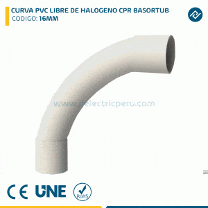 CURVA PVC LIBRE DE HALOGENO CPR BASORTUB 16MM