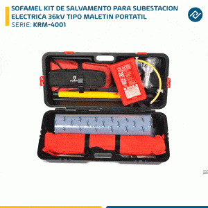 SOFAMEL KIT DE SALVAMENTO PARA SUBESTACION ELECTRICA 36kV TIPO MALETIN PORTATIL KRM-4001