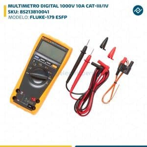 MULTIMETRO DIGITAL 1000V 10A CAT-III/IV FLUKE-179 ESFP SKU: 85213810041