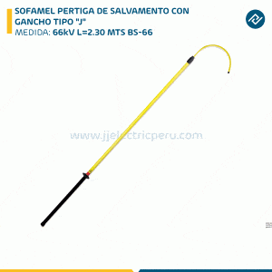 SOFAMEL PERTIGA DE SALVAMENTO CON GANCHO TIPO "J" 66kV L=2.30 MTS BS-66