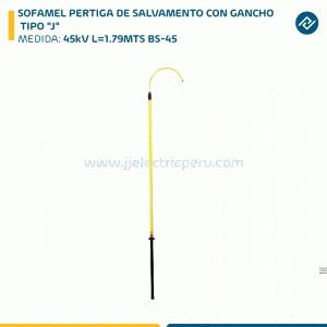 SOFAMEL PERTIGA DE SALVAMENTO CON GANCHO TIPO "J" 45kV L=1.79MTS BS-45