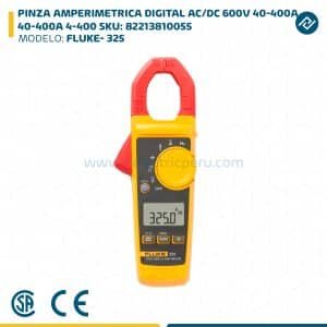 PINZA AMPERIMETRICA DIGITAL AC/DC 600V 40-400A 40-400A 4-400 FLUKE- 325 SKU: 82213810055