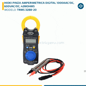 HIOKI PINZA AMPERIMETRICA DIGITAL 1000AAC/DC, 600VAC/DC, 42MOHMS, TRMS 3288-20