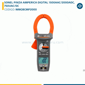 SONEL PINZA AMPERICA DIGITAL 1500AAC/2000ADC, 750VAC/DC WMGBCMP2000