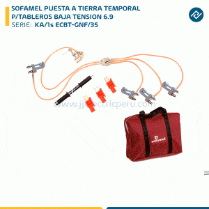 SOFAMEL PUESTA A TIERRA TEMPORAL P/TABLEROS BAJA TENSION 6.9 KA/1s ECBT-GNF/35