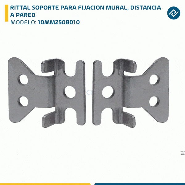 RITTAL SOPORTE PARA FIJACION MURAL, DISTANCIA A PARED =10MM2508010