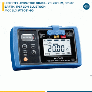 HIOKI TELUROMETRO DIGITAL 20-2KOHM, 30VAC EARTH, IP67 CON BLUETOOH