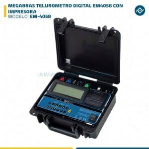 MEGABRAS TELUROMETRO DIGITAL EM4058 CON IMPRESORA EM-4058