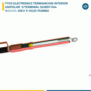 TYCO ELECTRONICS TERMINACION INTERIOR UNIPOLAR 25KV 3-1X(25-70)MM2 S/TERMINAL 552897-044