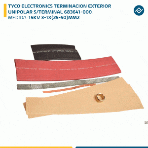 TYCO ELECTRONICS TERMINACION EXTERIOR UNIPOLAR 15KV 3-1X(25-50)MM2 S/TERMINAL 683641-000