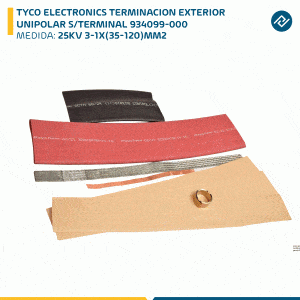 TYCO ELECTRONICS TERMINACION EXTERIOR UNIPOLAR 25KV 3-1X(35-120)MM2 S/TERMINAL 934099-000