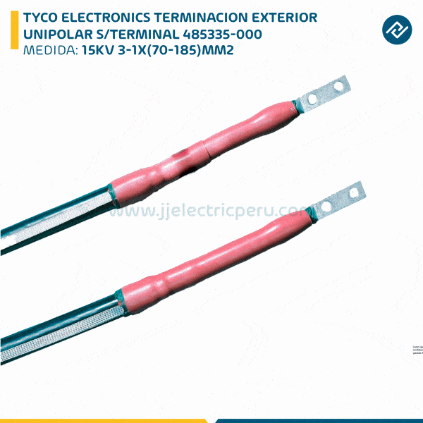 TYCO ELECTRONICS TERMINACION EXTERIOR UNIPOLAR 15KV 3-1X(70-185)MM2 S/TERMINAL 485335-000