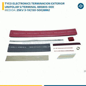TYCO ELECTRONICS TERMINACION EXTERIOR UNIPOLAR 25KV 3-1X(150-500)MM2 S/TERMINAL 885805-000