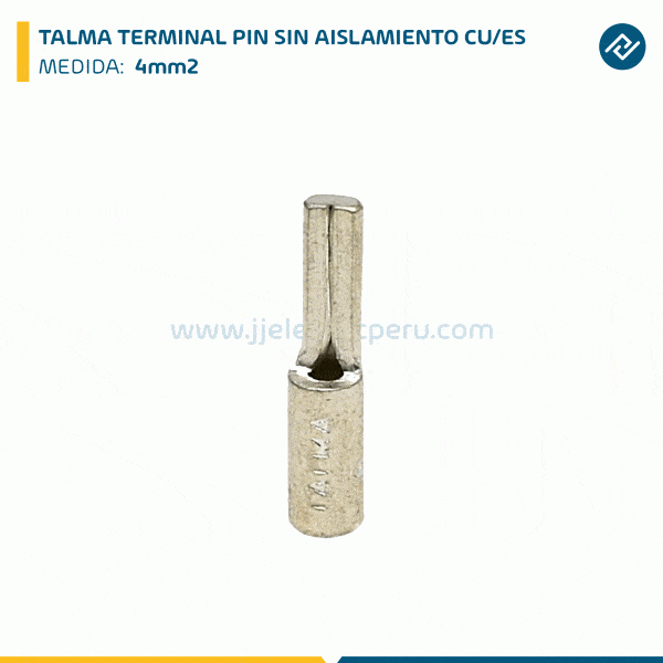 TALMA TERMINAL PIN SIN AISLAMIENTO CU/ES.4mm2