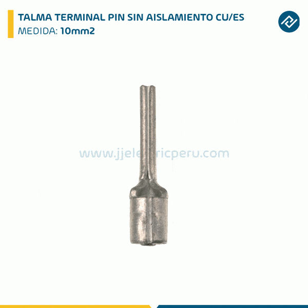 TALMA TERMINAL PIN SIN AISLAMIENTO CU/ES.10MM2