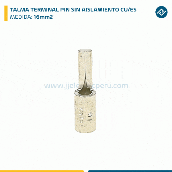 TALMA TERMINAL PIN SIN AISLAMIENTO CU/ES.16MM2
