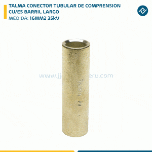 TALMA CONECTOR TUBULAR DE COMPRENSION CU/ES BARRIL LARGO 16MM2 35kV