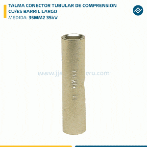 TALMA CONECTOR TUBULAR DE COMPRENSION CU/ES BARRIL LARGO 35MM2 35kV