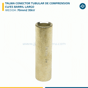 TALMA CONECTOR TUBULAR DE COMPRENSION CU/ES BARRIL LARGO 70mm2 35kV