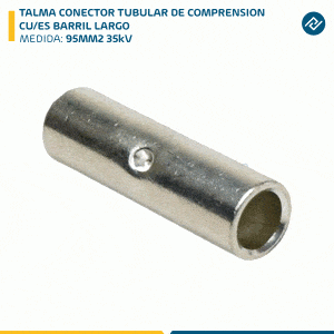 TALMA CONECTOR TUBULAR DE COMPRENSION CU/ES BARRIL LARGO 95MM2 35kV