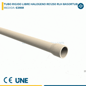 TUBO RIGIDO LIBRE HALOGENO RE1250 RLH BASORTUB 63MM