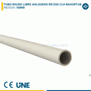 TUBO RIGIDO LIBRE HALOGENO RE1250 CLH BASORTUB 16MM