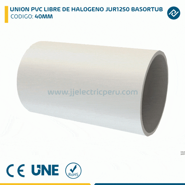 UNION PVC LIBRE DE HALOGENO JUR1250 BASORTUB 40MM