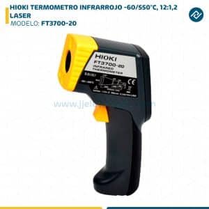 HIOKI TERMOMETRO INFRARROJO -60/550°C, 12:1,2 LASER FT3700-20