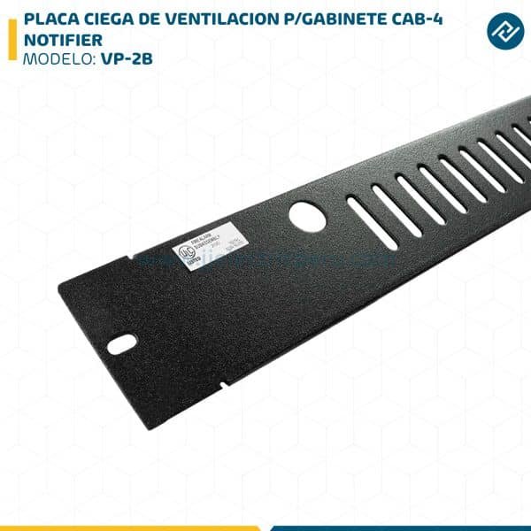 PLACA CIEGA DE VENTILACION P/GABINETE CAB-4 VP-2B NOTIFIER