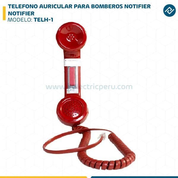 TELEFONO AURICULAR PARA BOMBEROS NOTIFIER TELH-1 NOTIFIER