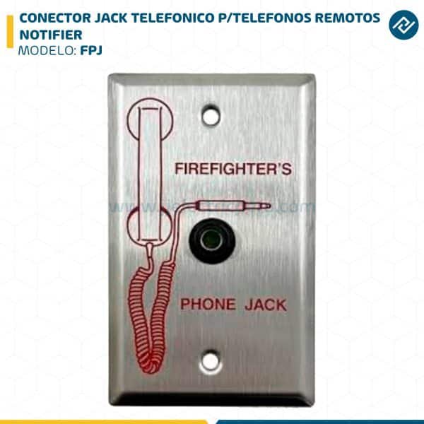 CONECTOR JACK TELEFONICO P/TELEFONOS REMOTOS FPJ NOTIFIER