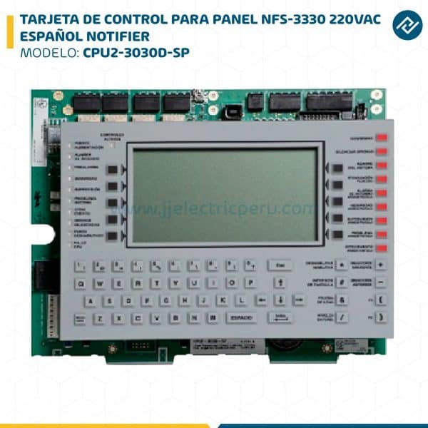 TARJETA DE CONTROL PARA PANEL NFS-3330 220VAC, ESPAÑOL CPU2-3030D-SP NOTIFIER
