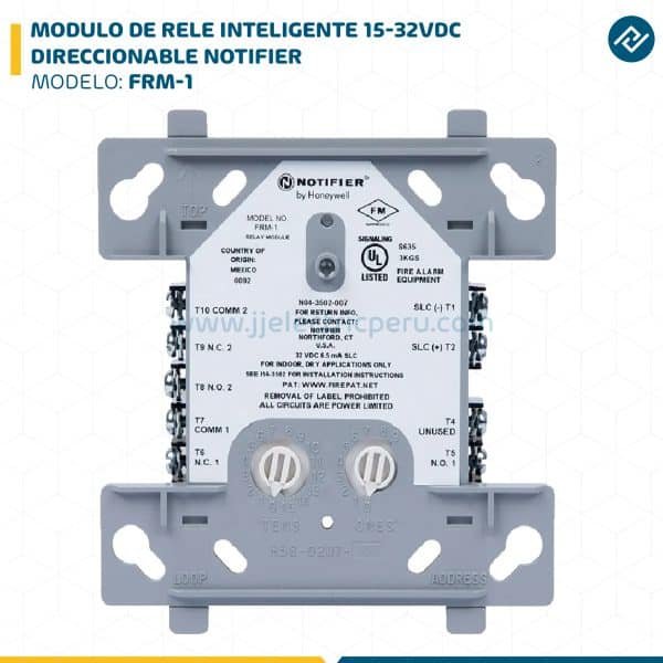 MODULO DE RELE INTELIGENTE 15-32VDC DIRECCIONABLE FRM-1 NOTIFIER