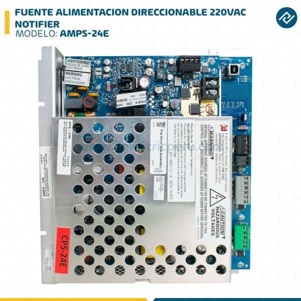 FUENTE ALIMENTACION DIRECCIONABLE 220VAC AMPS-24E NOTIFIER