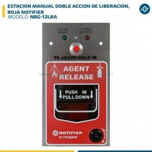 ESTACION MANUAL DOBLE ACCION DE LIBERACION, ROJA NBG-12LRA NOTIFIER