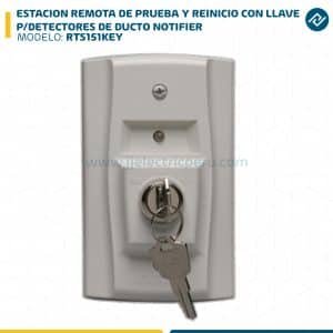 ESTACION REMOTA DE PRUEBA Y REINICIO CON LLAVE P/DETECTORES DE DUCTO RTS151KEY NOTIFIER