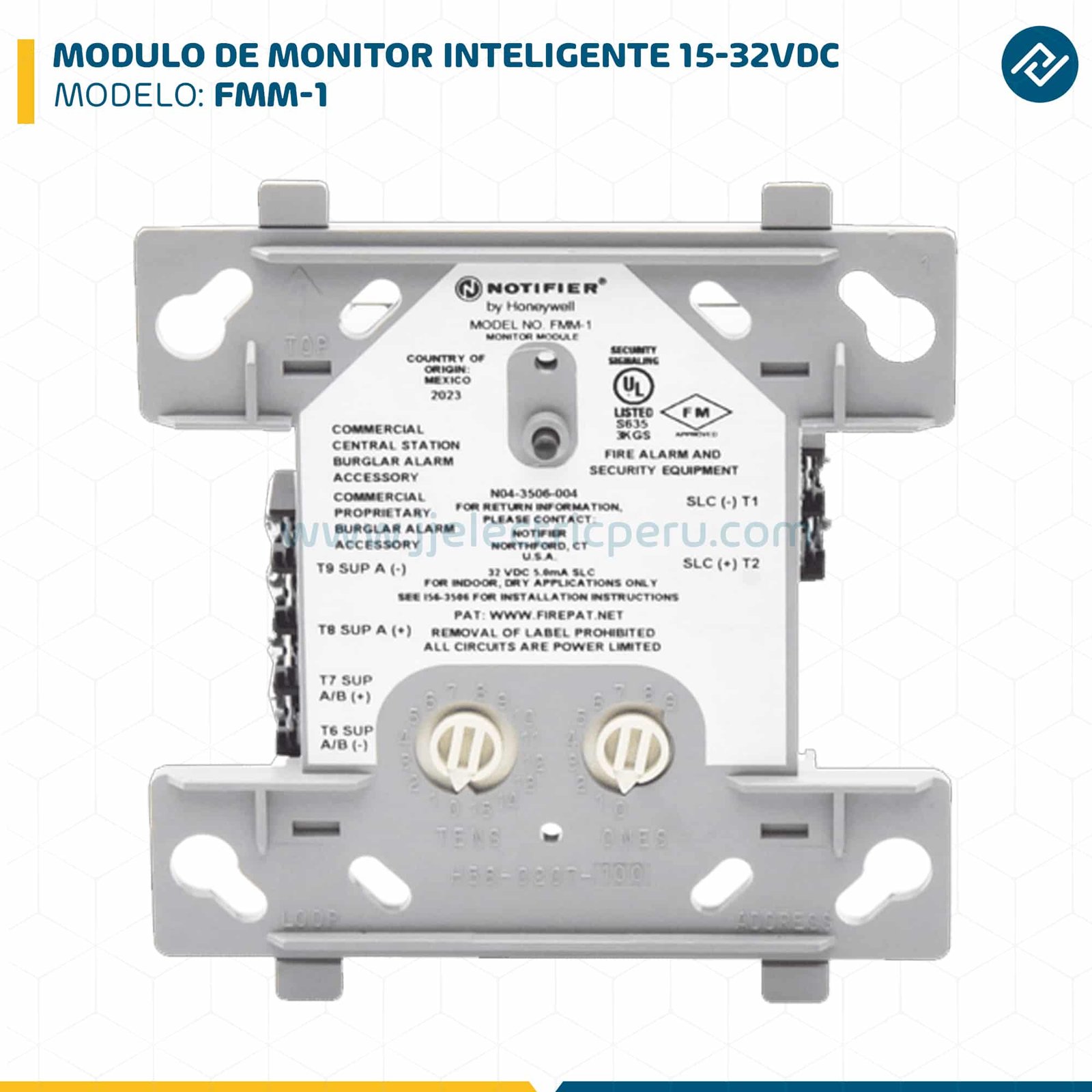 MODULO DE MONITOR INTELIGENTE 15-32VDC FMM-1 NOTIFIER